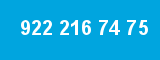 922 216 74 75 922 216 74 75